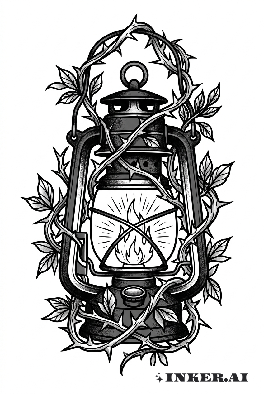 帶刺藤蔓的黑燈籠