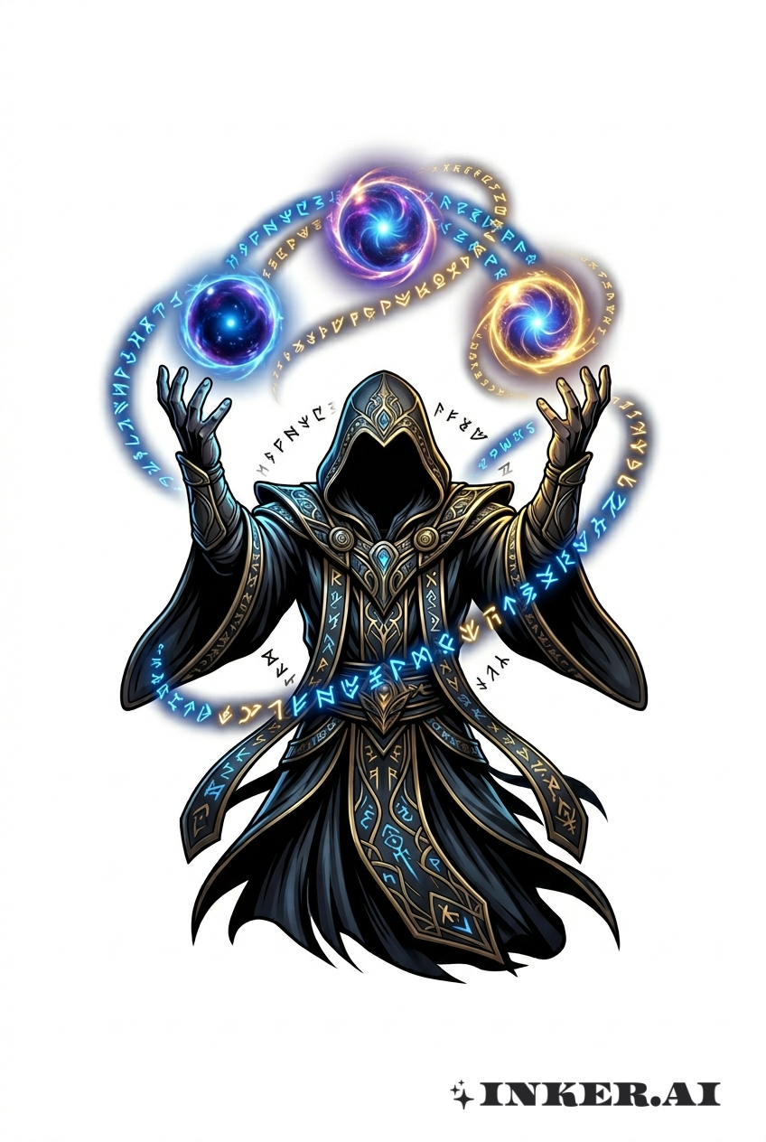 Arkane 3D Zauberwirker