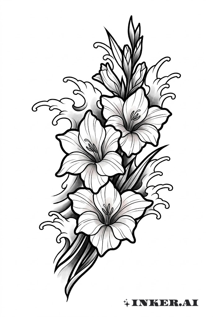 Dòng Hoa Lan Gladiolus Nhật Bản