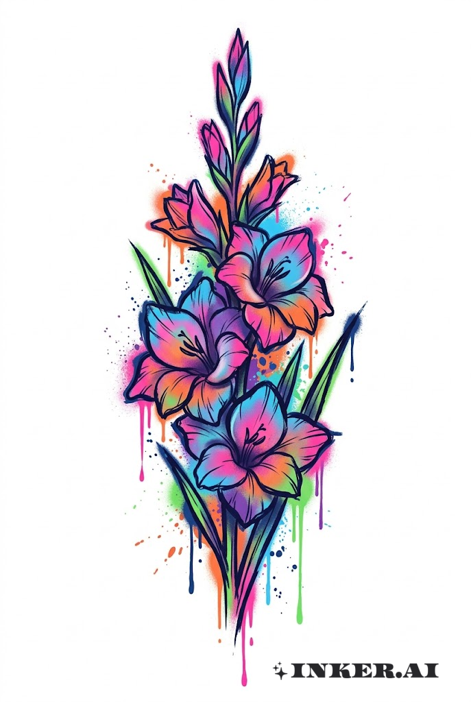 Graffiti Gladiolus Bùng Nổ