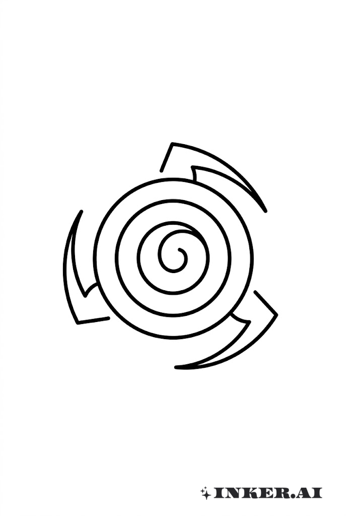 サスケ呪印ミニマリストスパイラル