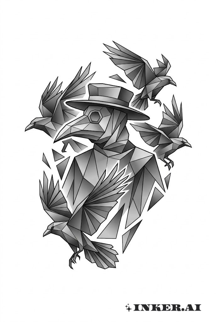 瘟疫醫生與幾何烏鴉