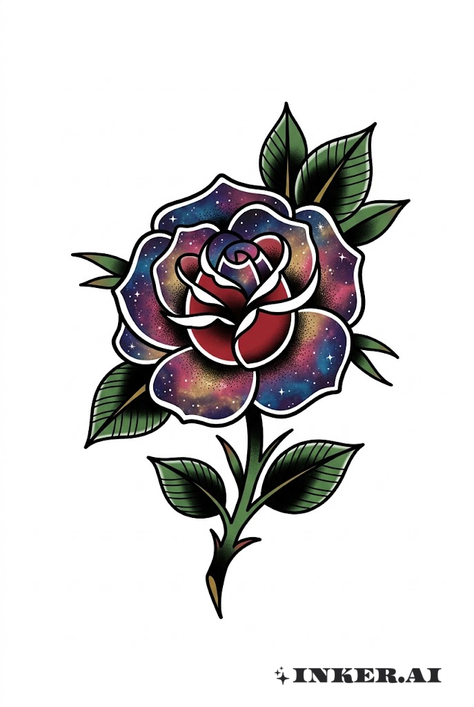 伝統的なギャラクシーローズ