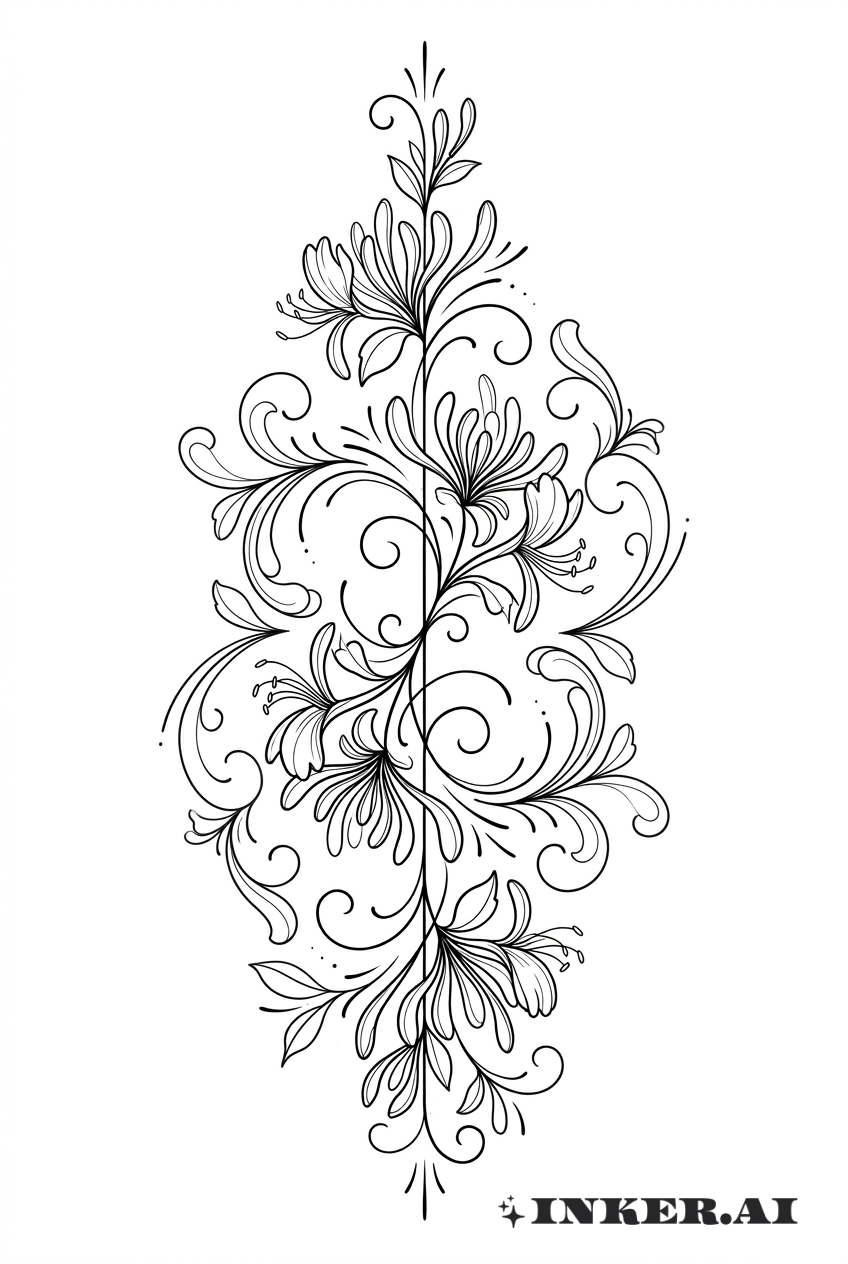 Honeysuckle Cascade Ornament