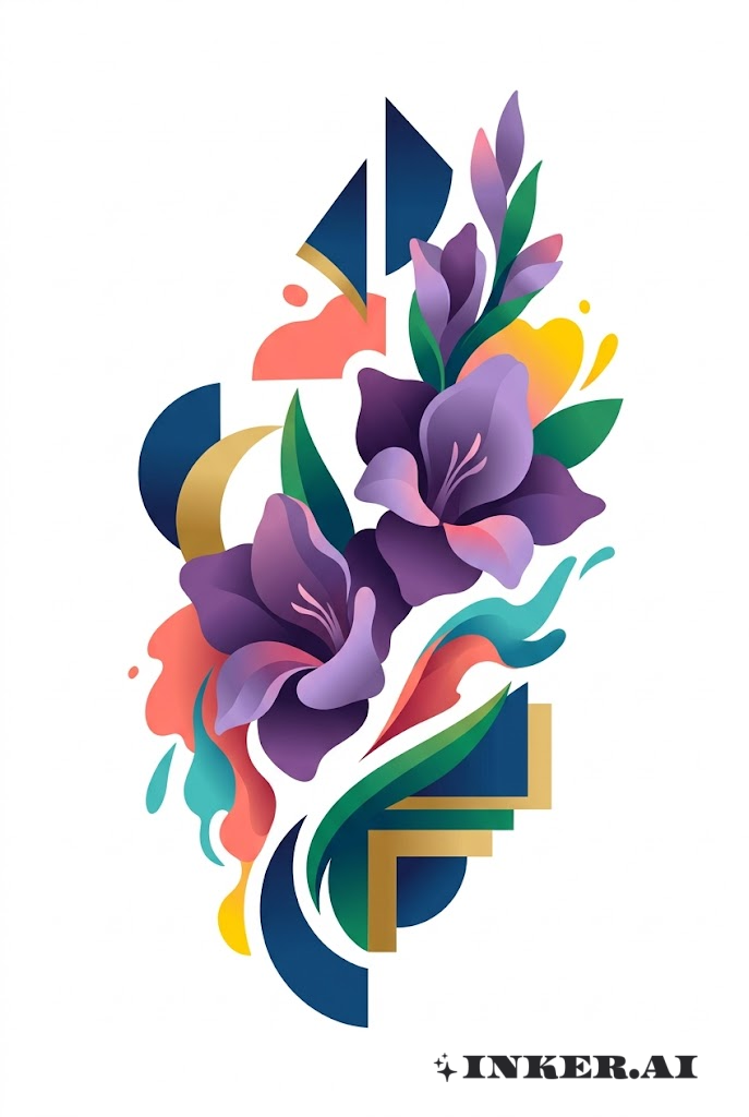 Fusão Abstrata de Gladíolos