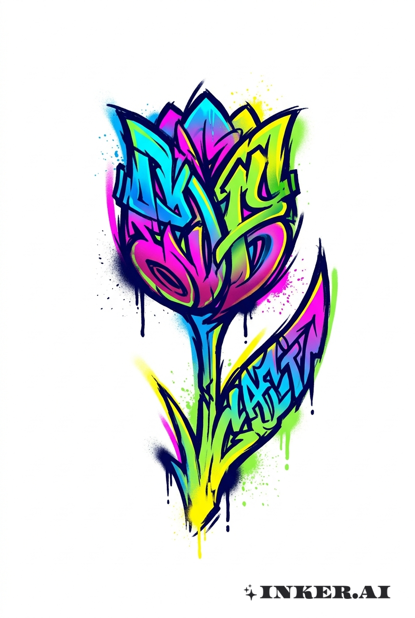 Mur de Tags Tulipe