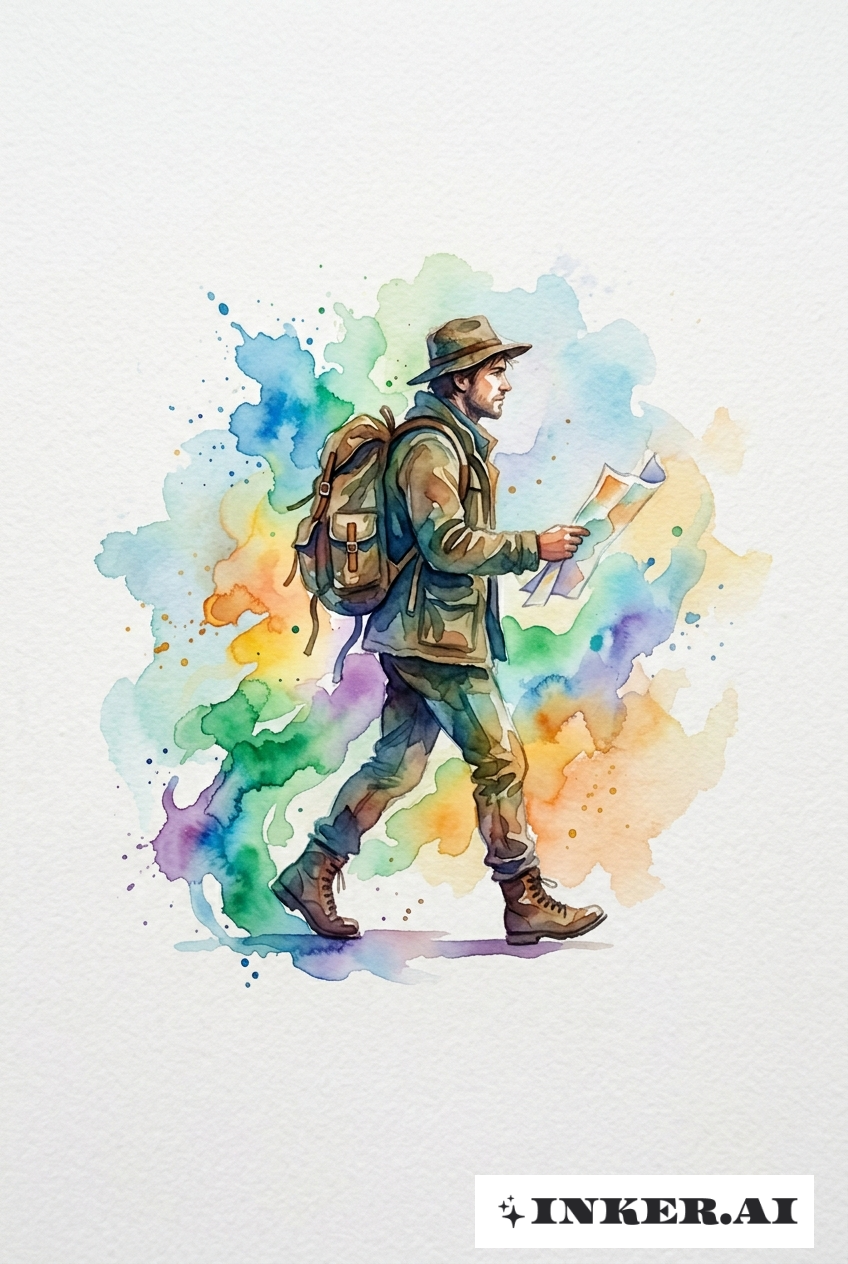 Vagabundo Nômade da Aquarela