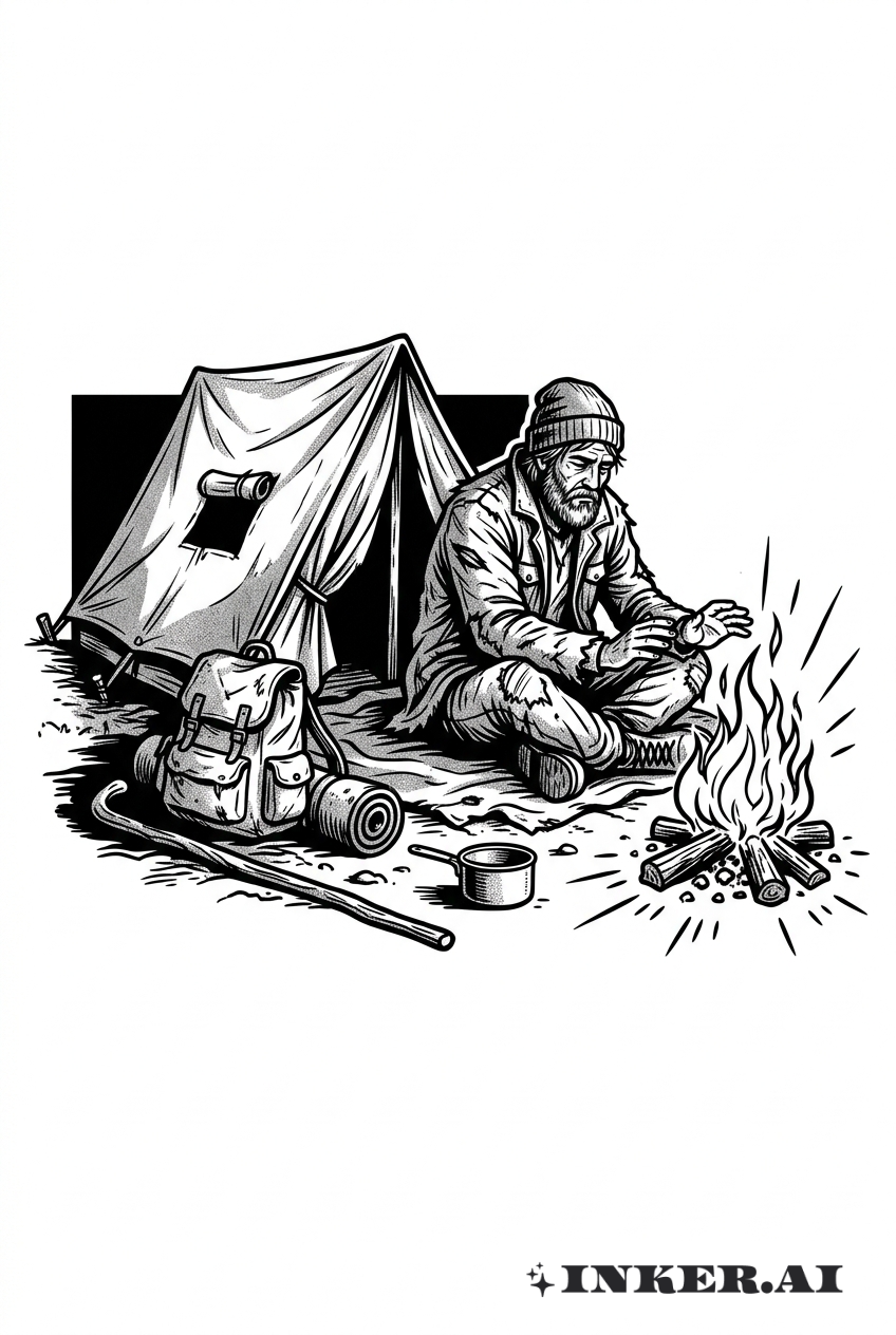 Reflexão ao Fogo de Acampamento do Vagabundo