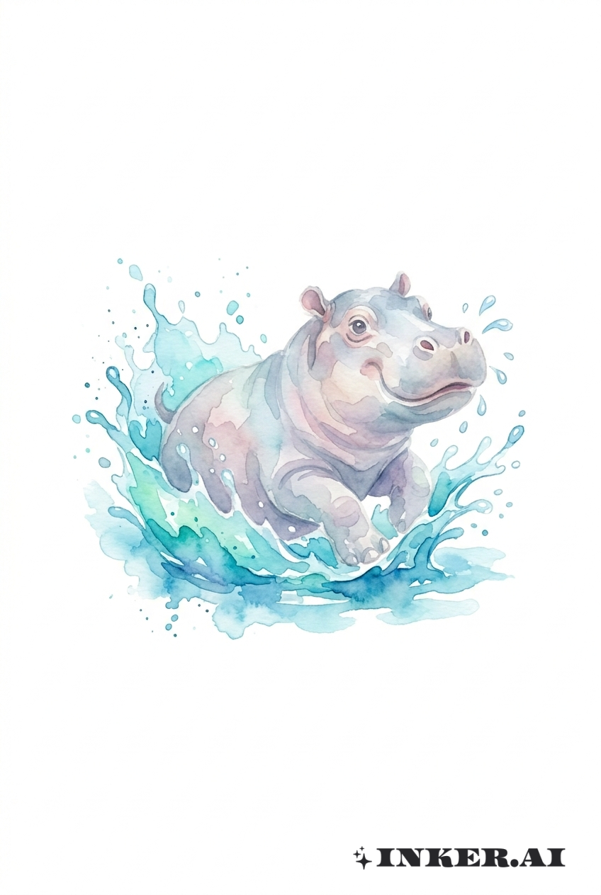 Vui Chơi Hippo Với Nước Màu