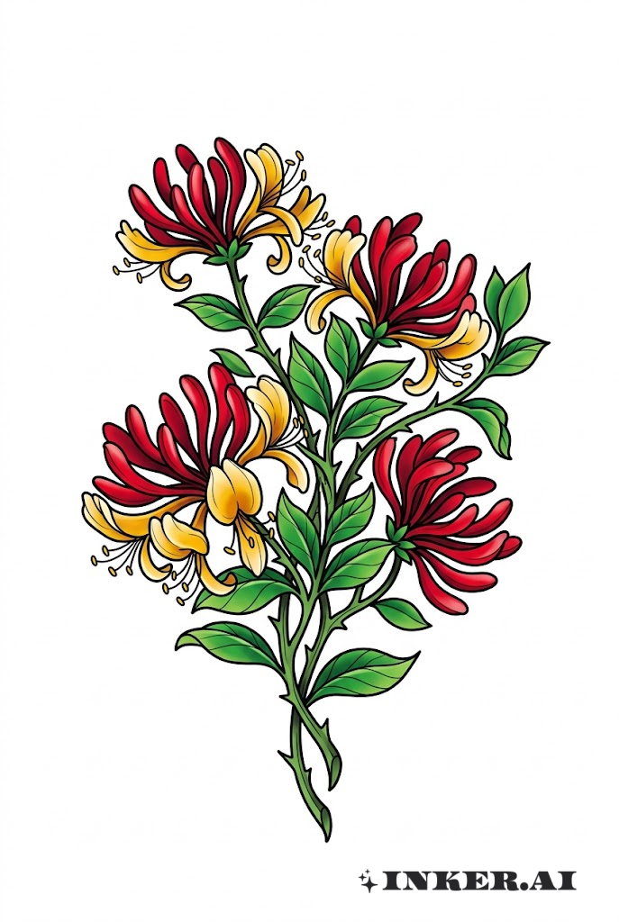 전통적인 덩굴나무 꽃 부케