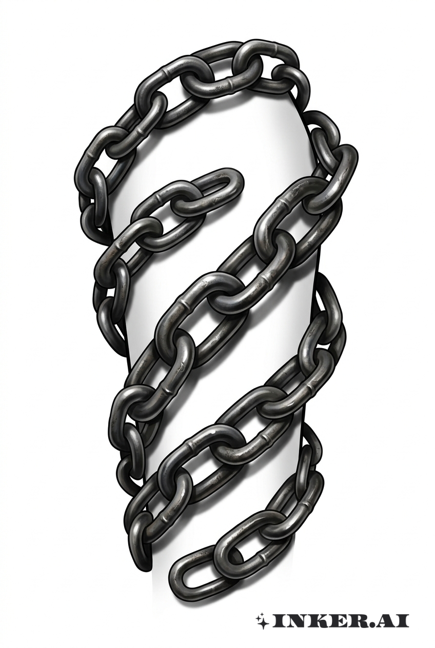 Bioshock Chain Wrapped Around Arm 3D