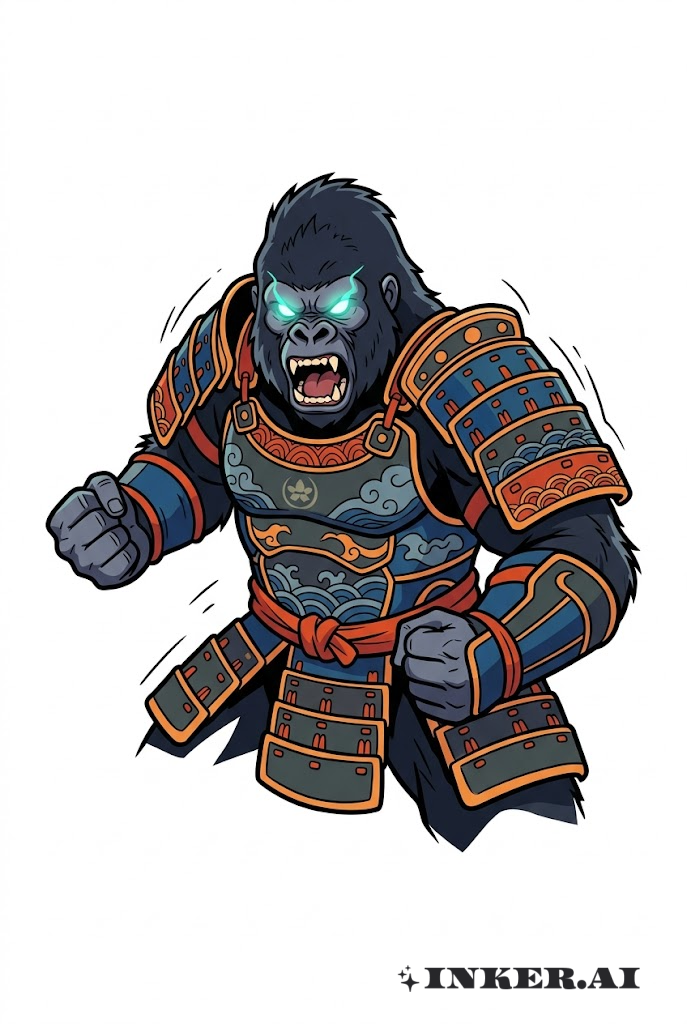 Gorilla Anime-Krieger