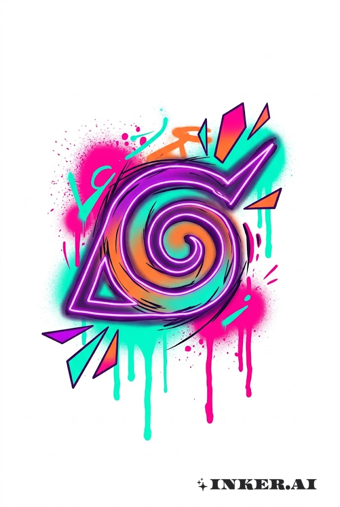 佐助詛咒印霓虹噴漆