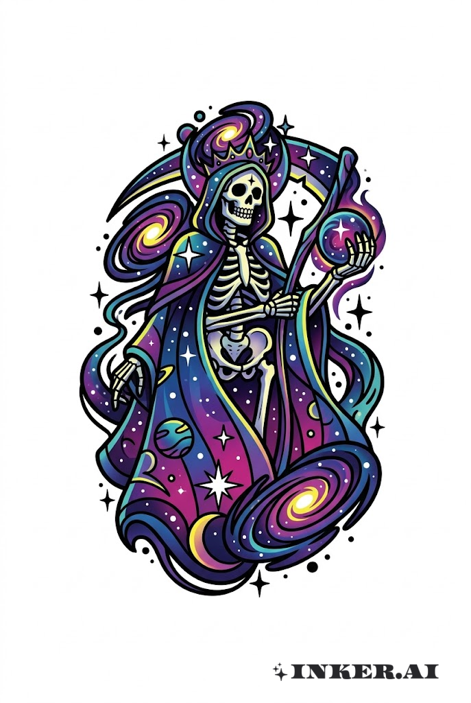 Santa Muerte Gardienne Cosmique