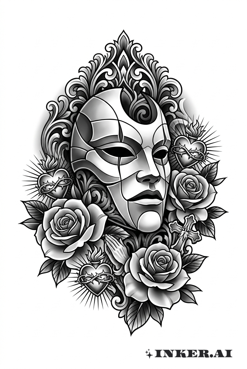 Masque en croissant Sleep Token