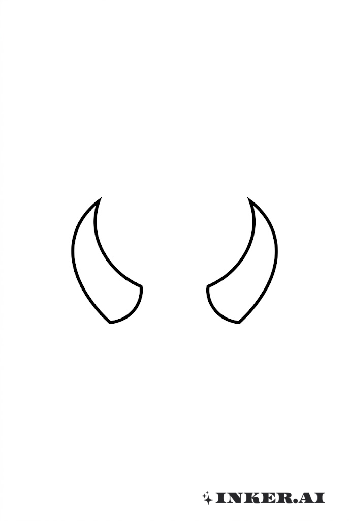Minimalist Demon Horns