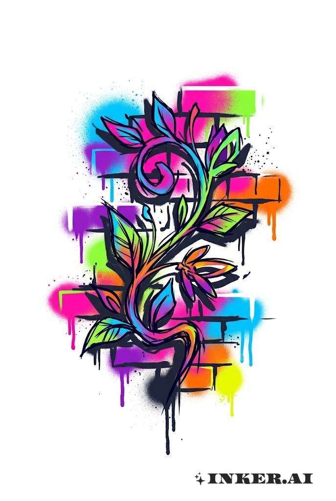 Graffiti Liane Jeu d'Ombres