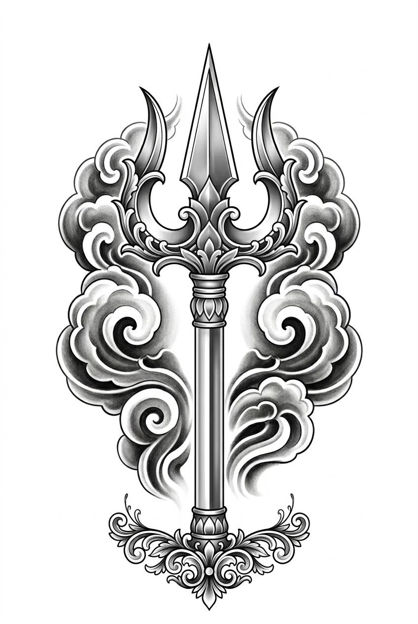 Trishul Gardien dans le Style Chicano