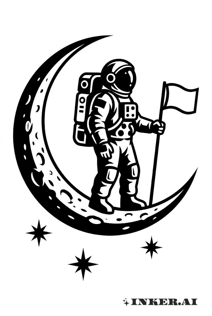 ブラックワーク 宇宙飛行士と三日月