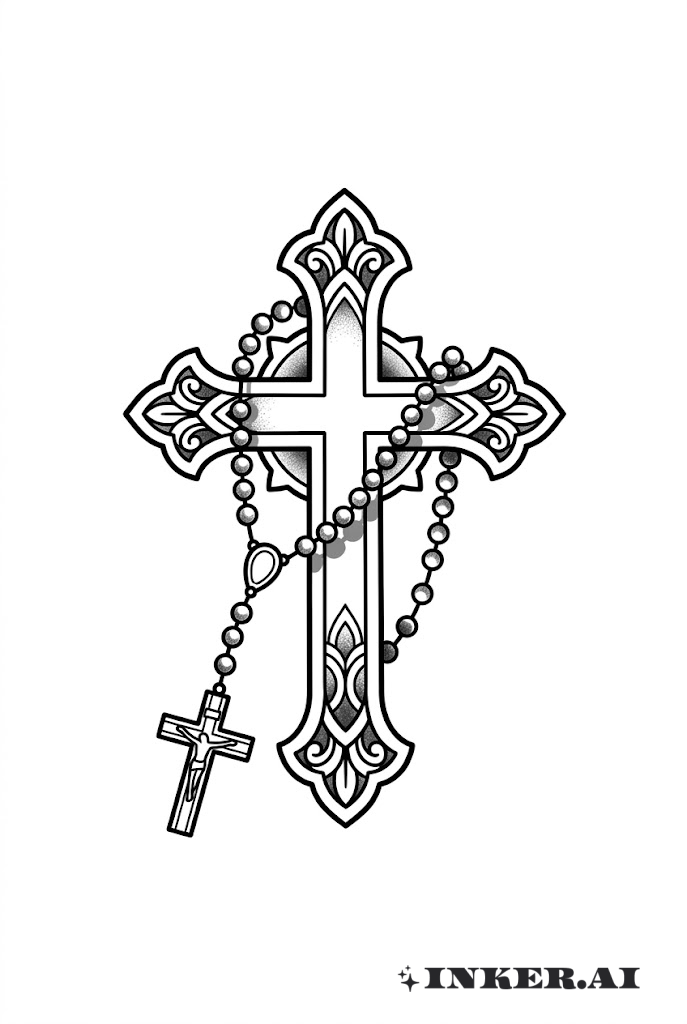 Chuỗi Mân Côi và Thánh Giá Phước Lành