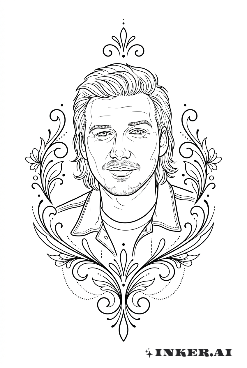 Chân dung trang trí của Morgan Wallen