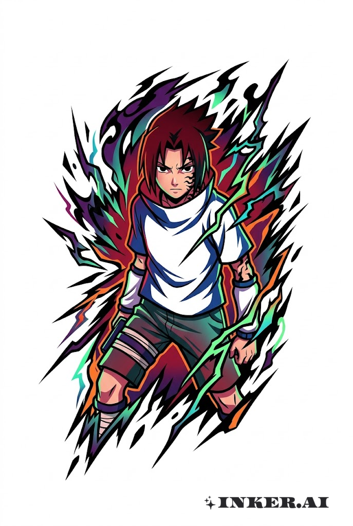 Éruption d'énergie du Sceau Maudit de Sasuke