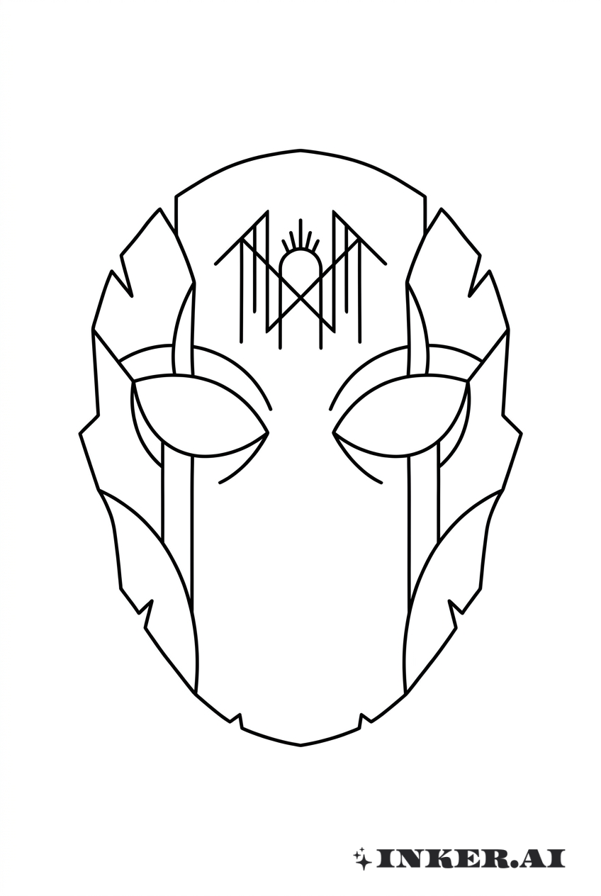 Masque Silhouette Sleep Token