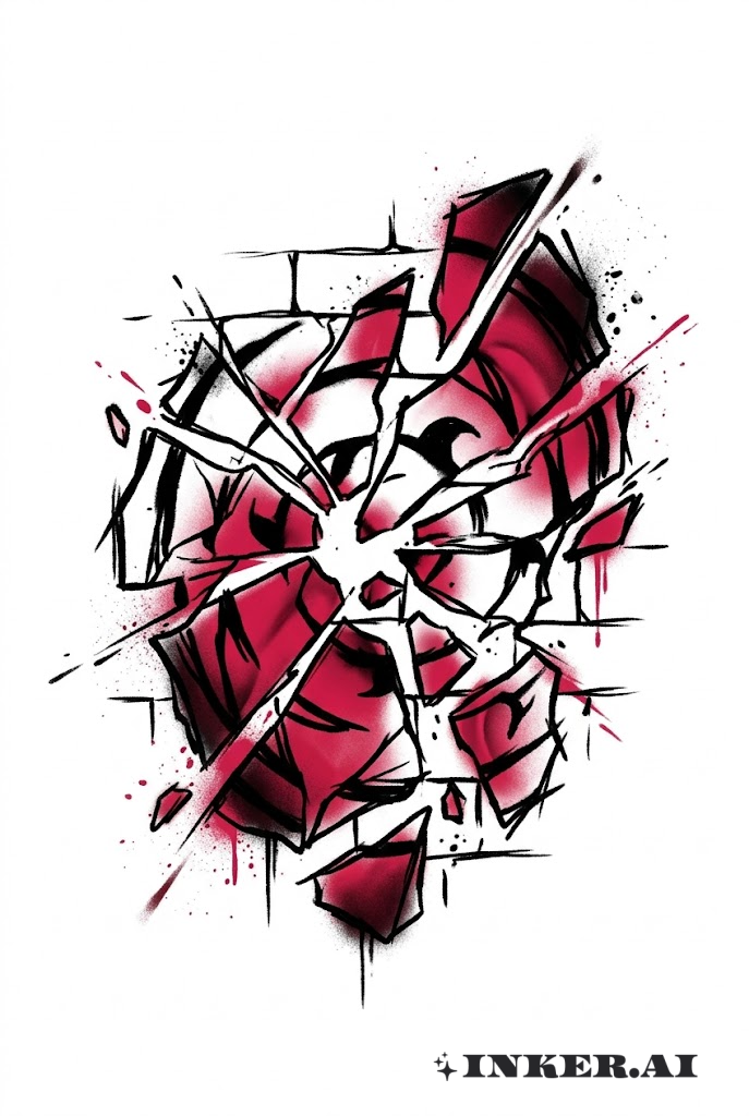 佐助咒印裂痕牆