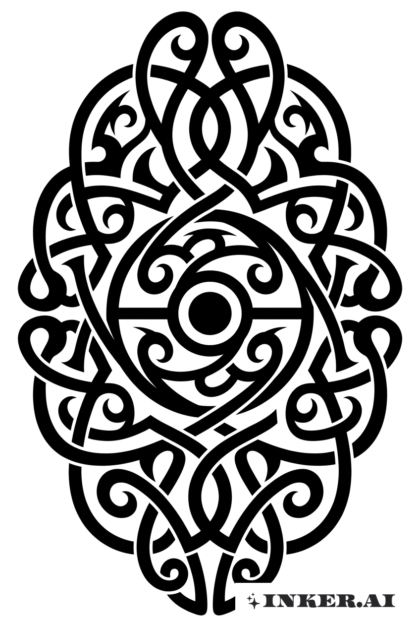 Nœud de Pokéball Tribal Entremêlé