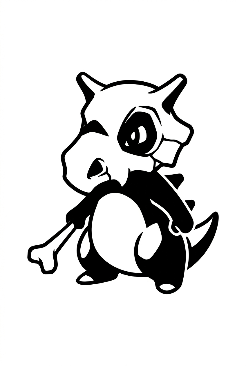 Cubone Blackwork Vagabond Solitaire