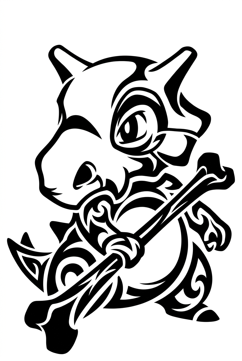Guerrier Tribal d'Os Cubone