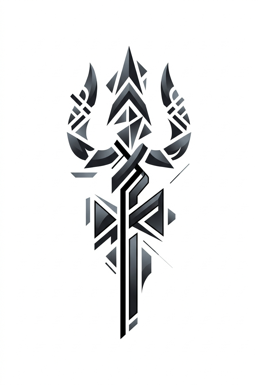 Géométrie Abstract Trishul