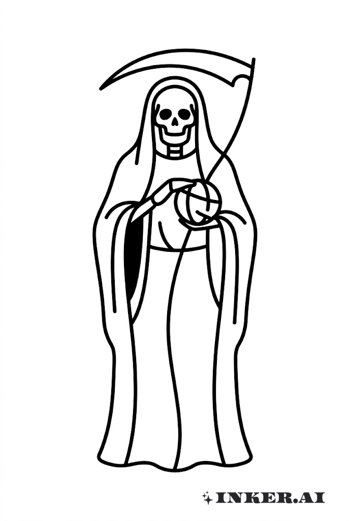 极简主义圣死亡剪影