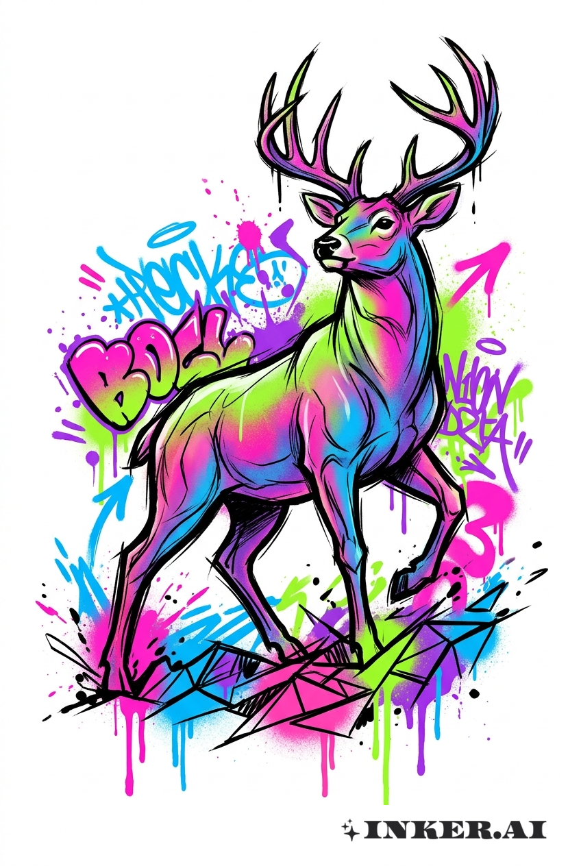 Graffiti Buck Street Art Stance