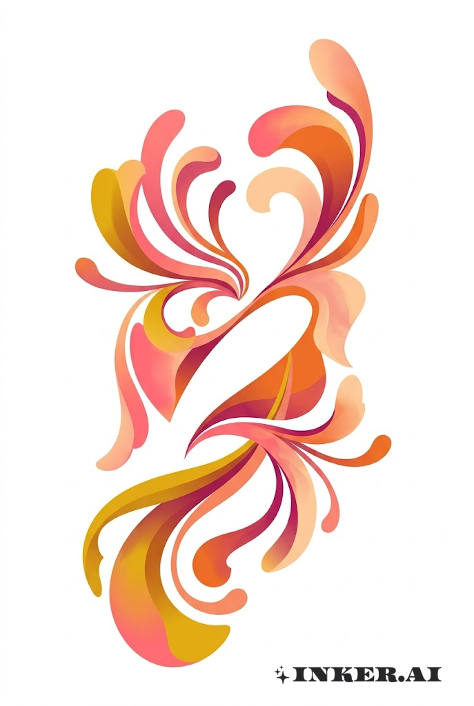 抽象金銀花旋流