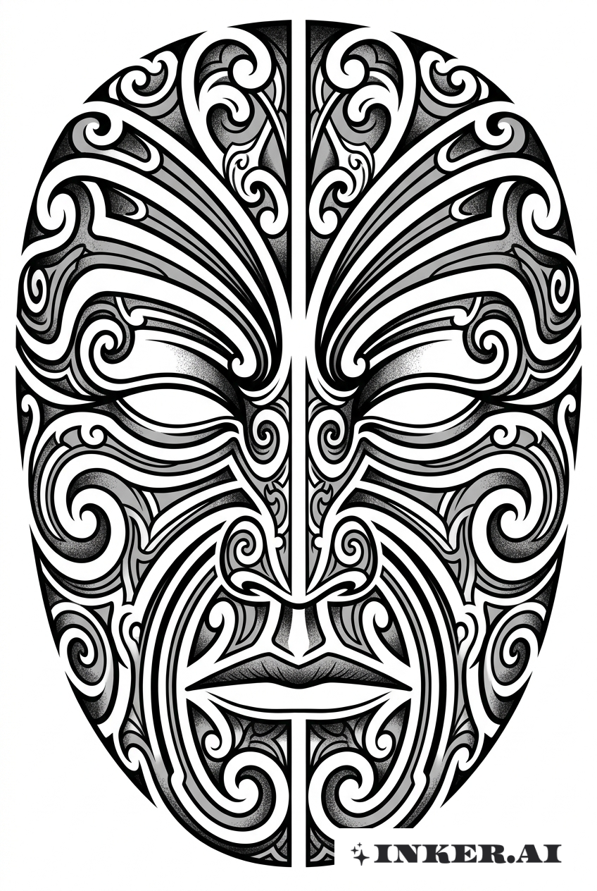 Visage de Guerrier Maori