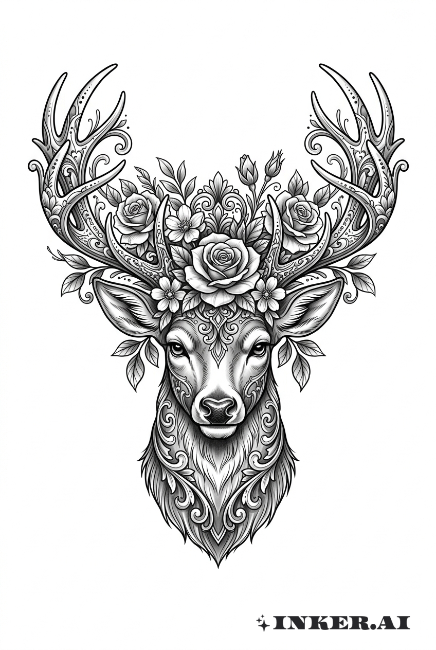 Chicano Buck with Floral Crown