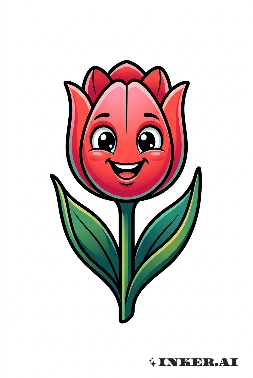 Caractère de Tulipe Souriante