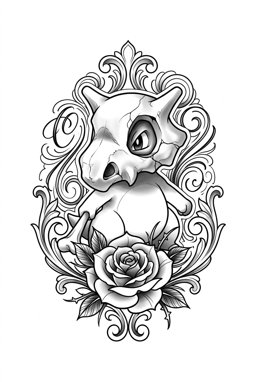 Cubone Masqué Légende Chicano