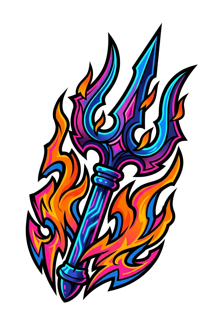 霓虹三叉戟徽章