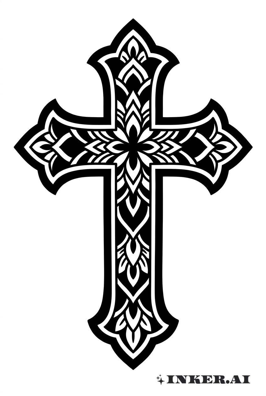 Cruz de Fe en Blackwork