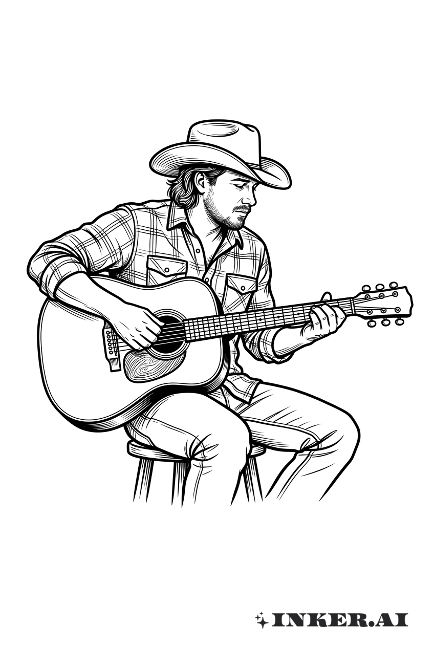 Đường Nét Đàn Guitar Morgan Wallen