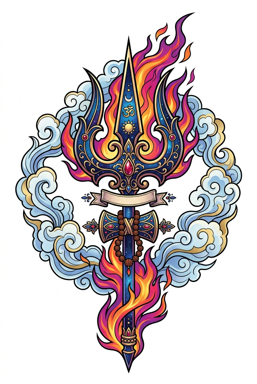 Crête Mystique de Trishul Anime