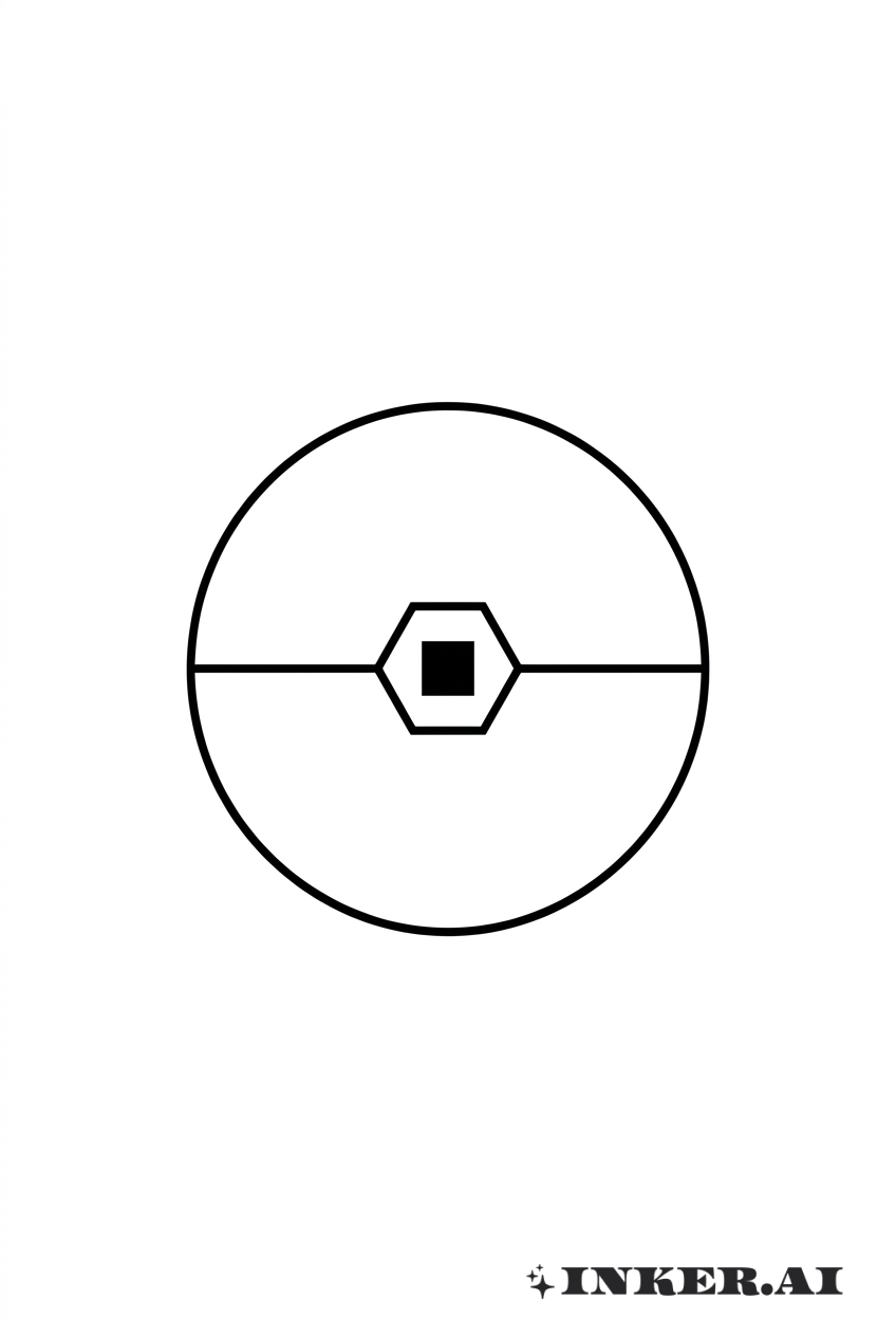 Forme géométrique de Pokeball