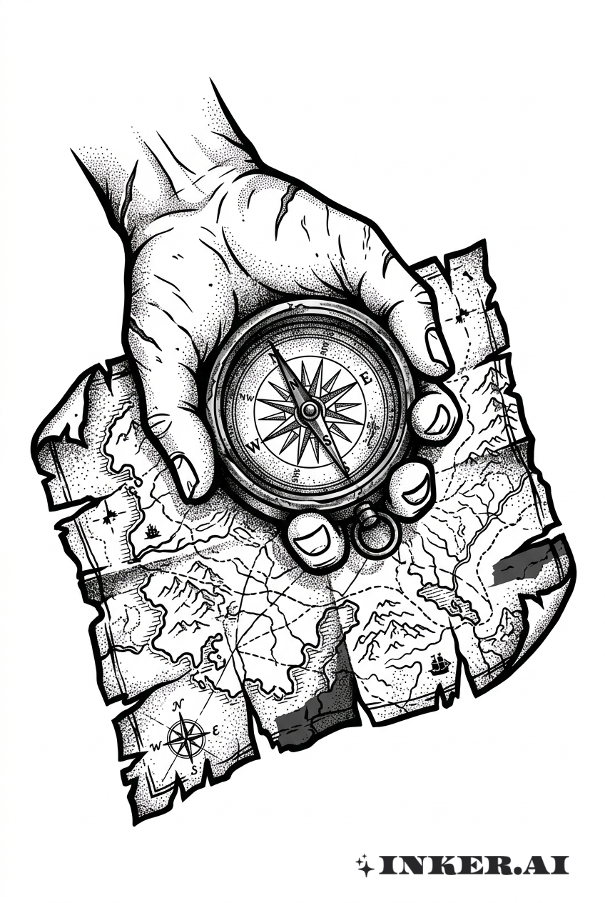 Bússola e Mapa do Vagabundo