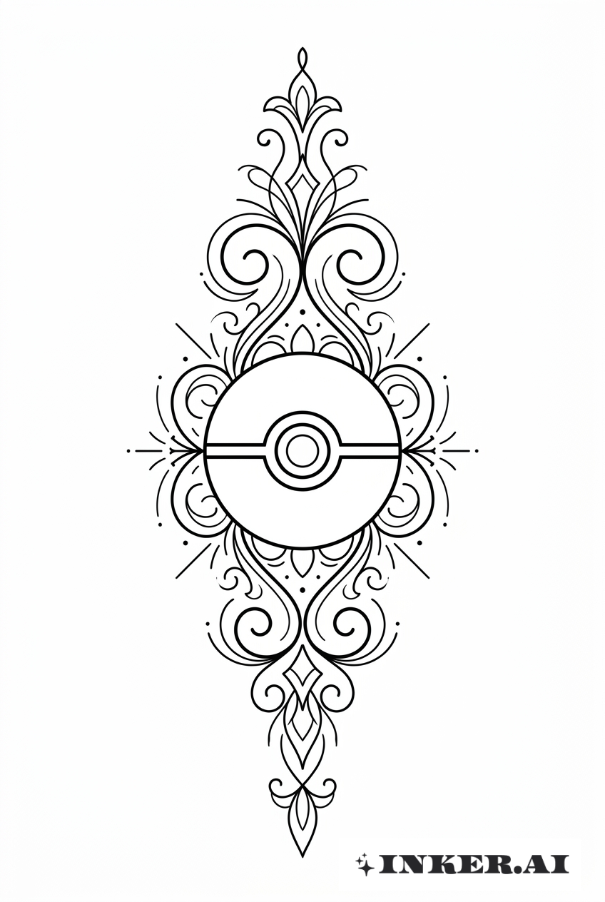 Mandala de Pokéball Ornementale