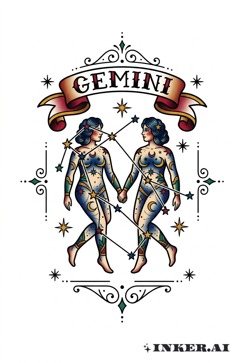 Banner de la Constelación de Géminis