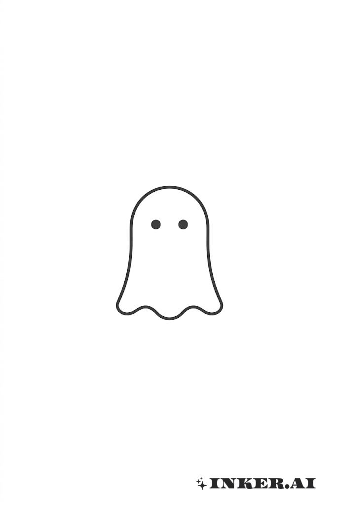 Icono de Fantasma Minimalista Pequeño