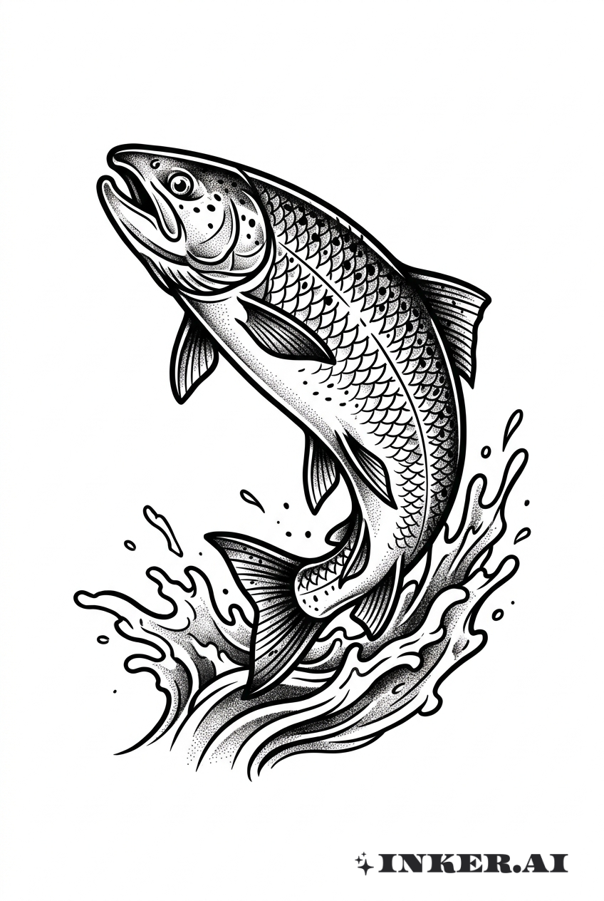 Salmonete Preto e Cinza em Salto