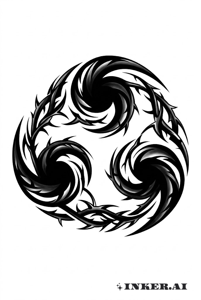 サスケ呪印ブラックワーク荊棘模様